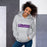 Woman wearing a Klein Cain High School Hurricanes Sport Grey Classic Hoodie 05