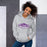 Woman wearing a Klein Cain High School Hurricanes Sport Grey Classic Hoodie 09