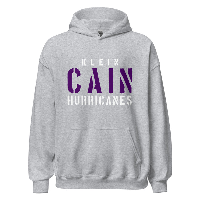 Klein Cain High School Hurricanes Sport Grey Classic Hoodie 17