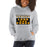 Woman wearing a Klein Oak High School Panthers Sport Grey Classic Unisex Hoodie 86