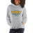 Woman wearing a Klein Forest High School Sport Grey Classic Unisex Hoodie 12