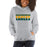 Woman wearing a Klein Forest High School Sport Grey Classic Unisex Hoodie 25