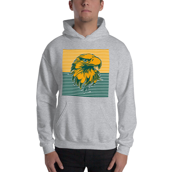 Man wearing a Klein Forest High School Sport Grey Classic Unisex Hoodie 27