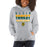 Woman wearing a Klein Forest High School Sport Grey Classic Unisex Hoodie 29