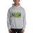 Man wearing a Klein Forest High School Sport Grey Classic Unisex Hoodie 86