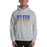 Man wearing a Klein High School Bearkats Sport Grey Classic Unisex Hoodie 24