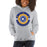 Woman wearing a Klein High School Bearkats Sport Grey Classic Unisex Hoodie 30