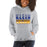 Woman wearing a Klein High School Bearkats Sport Grey Classic Unisex Hoodie 31