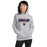 Woman wearing a Bridgeland High School Bears Sport Grey Classic Unisex Hoodie 07