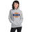 Woman wearing a Bridgeland High School Bears Sport Grey Classic Unisex Hoodie 11