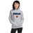 Woman wearing a Bridgeland High School Bears Sport Grey Classic Unisex Hoodie 12