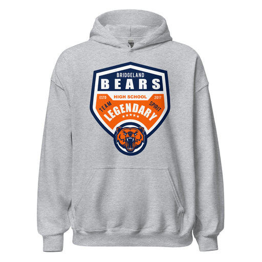 Bridgeland High School Bears Sport Grey Classic Unisex Hoodie 14