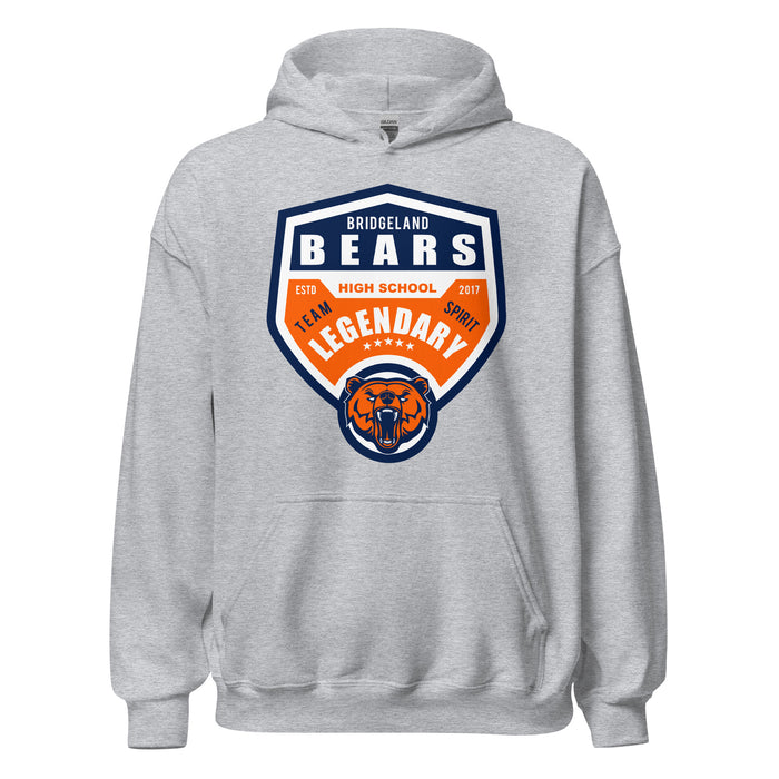 Bridgeland High School Bears Sport Grey Classic Unisex Hoodie 14