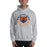 Man wearing a Bridgeland High School Bears Sport Grey Classic Unisex Hoodie 19