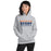 Woman wearing a Bridgeland High School Bears Sport Grey Classic Unisex Hoodie 24