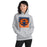 Woman wearing a Bridgeland High School Bears Sport Grey Classic Unisex Hoodie 27