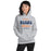 Woman wearing a Bridgeland High School Bears Sport Grey Classic Unisex Hoodie 34