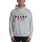 Man wearing a Bridgeland High School Bears Sport Grey Classic Unisex Hoodie 44