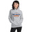 Woman wearing a Bridgeland High School Bears Sport Grey Classic Unisex Hoodie 44