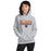 Woman wearing a Bridgeland High School Bears Sport Grey Classic Unisex Hoodie 49