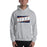 Man wearing a Bridgeland High School Bears Sport Grey Classic Unisex Hoodie 84