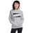 Woman wearing a Bridgeland High School Bears Sport Grey Classic Unisex Hoodie 84