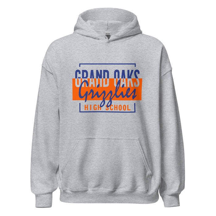 Grand Oaks High School Grizzlies Sport Grey Classic Unisex Hoodie 05