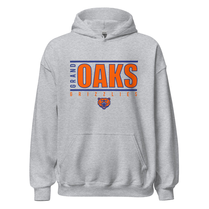 Grand Oaks High School Grizzlies Sport Grey Classic Unisex Hoodie 07