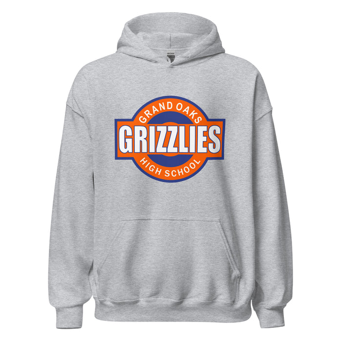 Grand Oaks High School Grizzlies Sport Grey Classic Unisex Hoodie 11