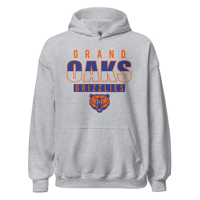 Grand Oaks High School Grizzlies Sport Grey Classic Unisex Hoodie 23