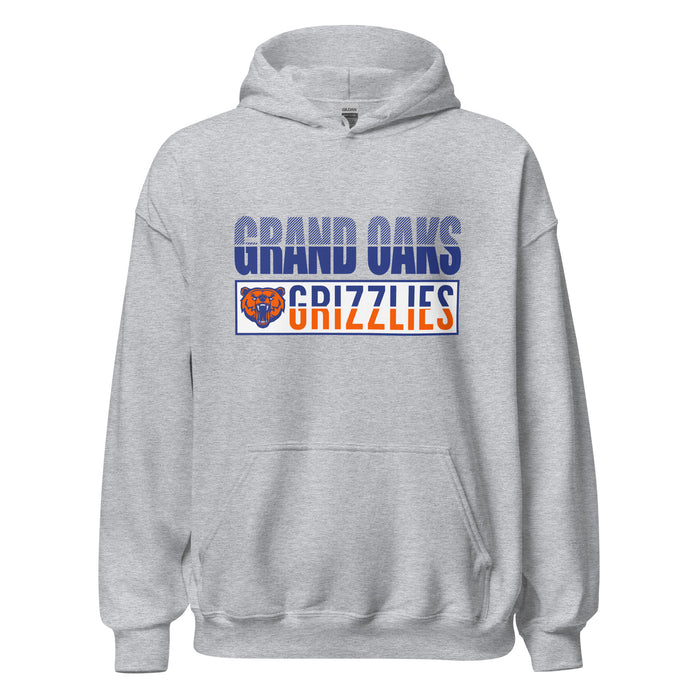 Grand Oaks High School Grizzlies Sport Grey Classic Unisex Hoodie 31