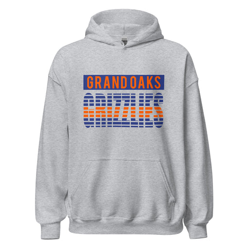 Grand Oaks High School Grizzlies Sport Grey Classic Unisex Hoodie 35