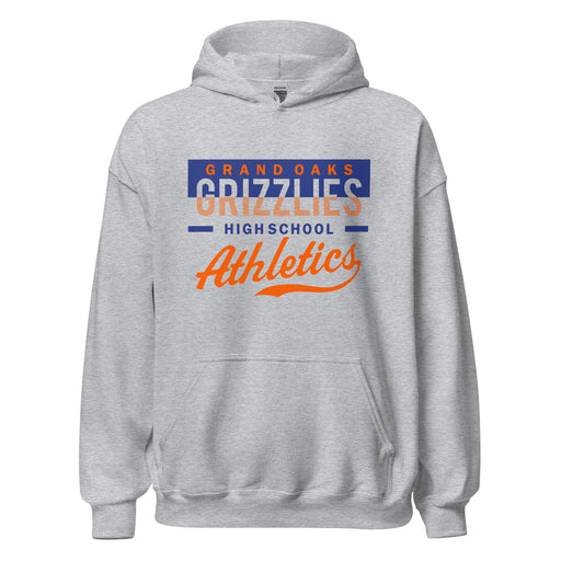 Grand Oaks High School Grizzlies Sport Grey Classic Unisex Hoodie 48