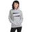 Woman wearing a Grand Oaks High School Grizzlies Sport Grey Classic Unisex Hoodie 84