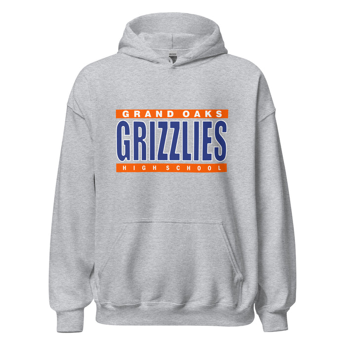 Grand Oaks High School Grizzlies Sport Grey Classic Unisex Hoodie 98