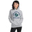 Woman wearing a College Park High School Sport Grey Classic Unisex Hoodie 207