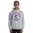 Man wearing a Klein Cain High School Hurricanes Sport Grey Classic Hoodie 209