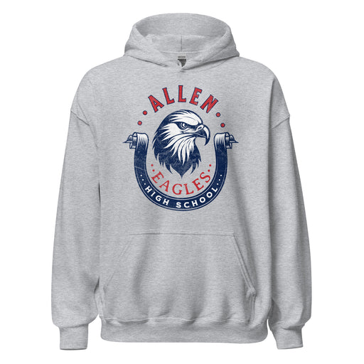 Allen High School Eagles Classic Sport Grey Unisex Hoodie 216