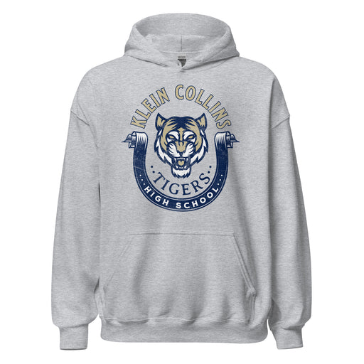 Klein Collins High School Tigers Sport Grey Classic Unisex Hoodie 204