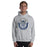 Man wearing a Klein Collins High School Tigers Sport Grey Classic Unisex Hoodie 204