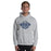 Man wearing a Klein Collins High School Tigers Sport Grey Classic Unisex Hoodie 214