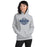 Woman wearing a Klein Collins High School Tigers Sport Grey Classic Unisex Hoodie 214