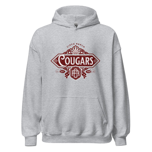 Cinco Ranch High School Cougars Sport Grey Classic Unisex Hoodie 210