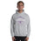 Man wearing a Morton Ranch High School Mavericks Sport Grey Classic Unisex Hoodie 202