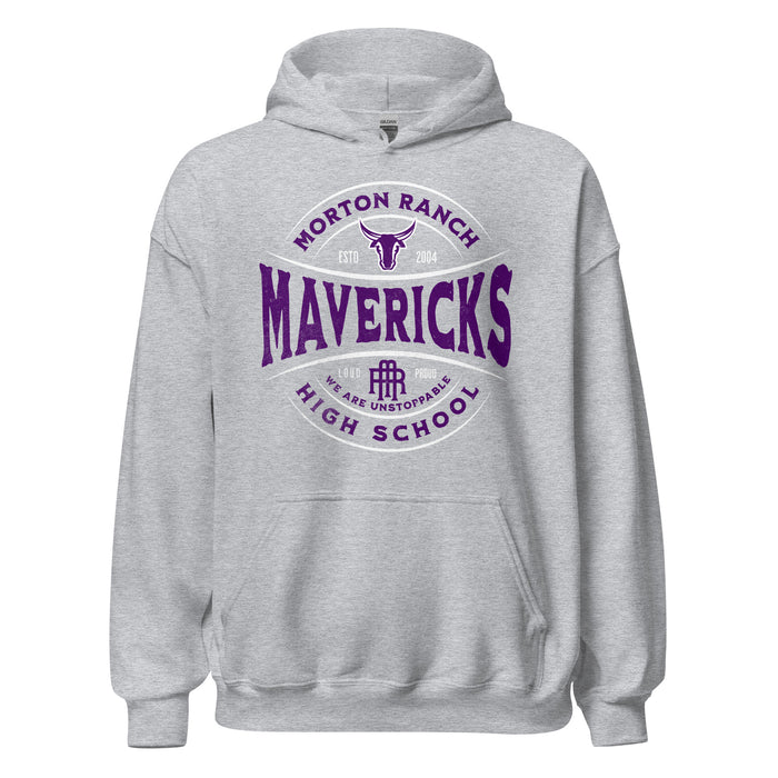 Morton Ranch High School Mavericks Sport Grey Classic Unisex Hoodie 211