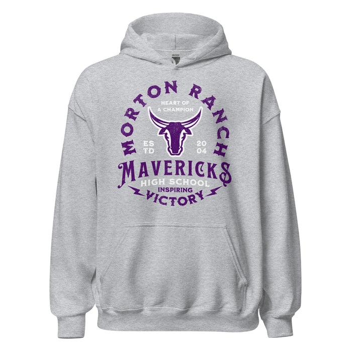 Morton Ranch High School Mavericks Sport Grey Classic Unisex Hoodie 219