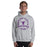 Man wearing a Morton Ranch High School Mavericks Sport Grey Classic Unisex Hoodie 219