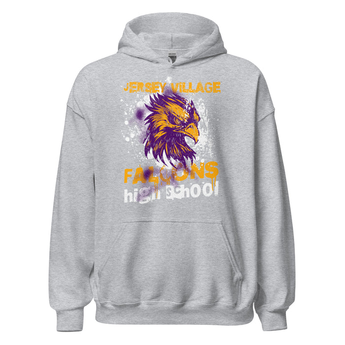 Jersey Village High School Falcons Sport Grey Classic Unisex Hoodie 204