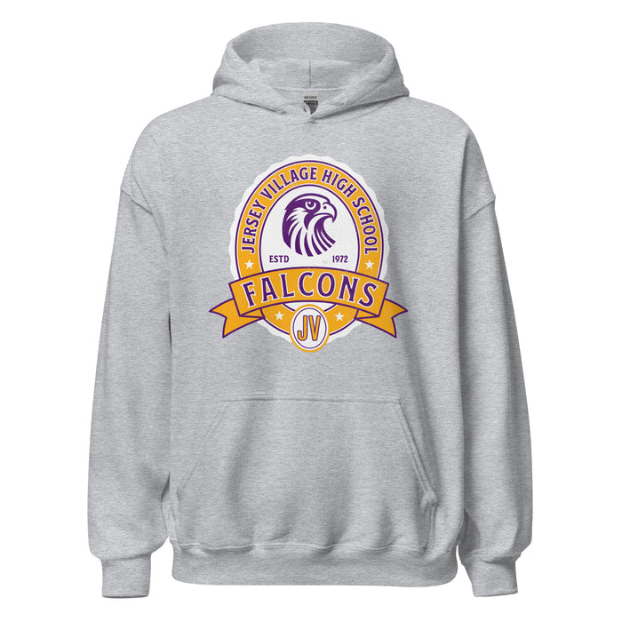 Jersey Village High School Falcons Sport Grey Classic Unisex Hoodie 213