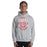 Man wearing a Katy High School Tigers Sport Grey Classic Unisex Hoodie 203